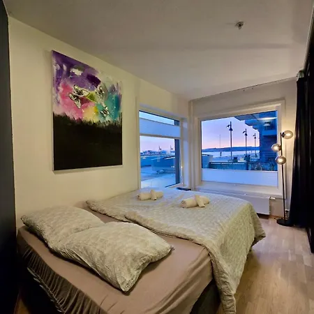 公寓 Waterfront Fjord View, Office, 2 Bedroom Lux 奥斯陆