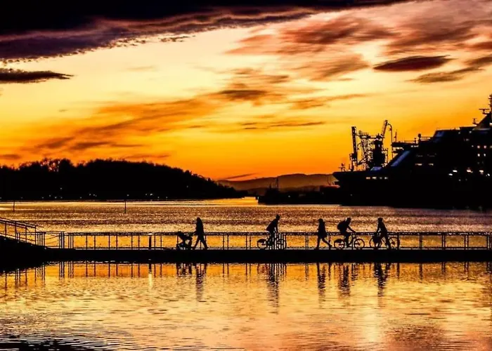 Waterfront Fjord View, Office, 2 Bedroom Lux Lägenhet Oslo