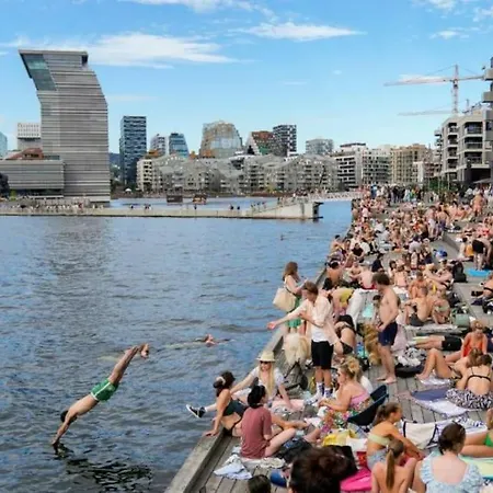 Waterfront Fjord View, Office, 2 Bedroom Lux Όσλο