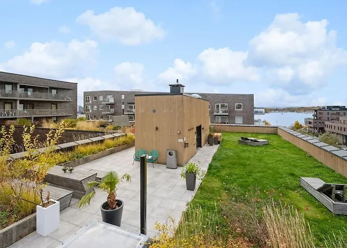 公寓 Waterfront Fjord View, Office, 2 Bedroom Lux 奥斯陆